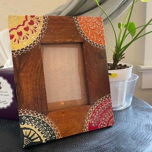 Hand painted wooden frame